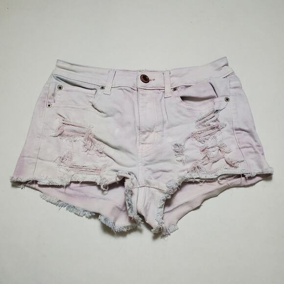 American Eagle Outfitters Pants - American Eagle Distressed Acid Wash Shorts SZ 6